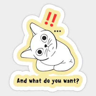 Funny kitten Sticker